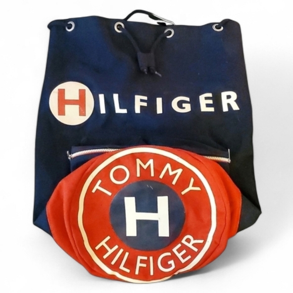 Vintage \'90\'s Tommy Hilfiger Blue Rucksack Bag/Backpack main image 11